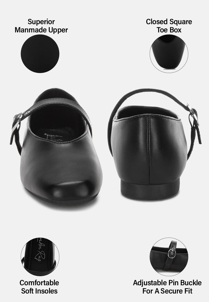 ninily mary jane flat ballerinas#color_black