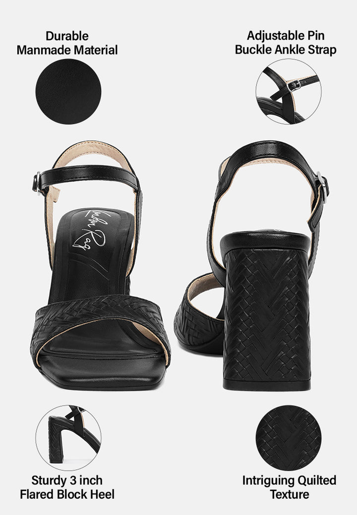 textured faux leather heels by ruw#color_black