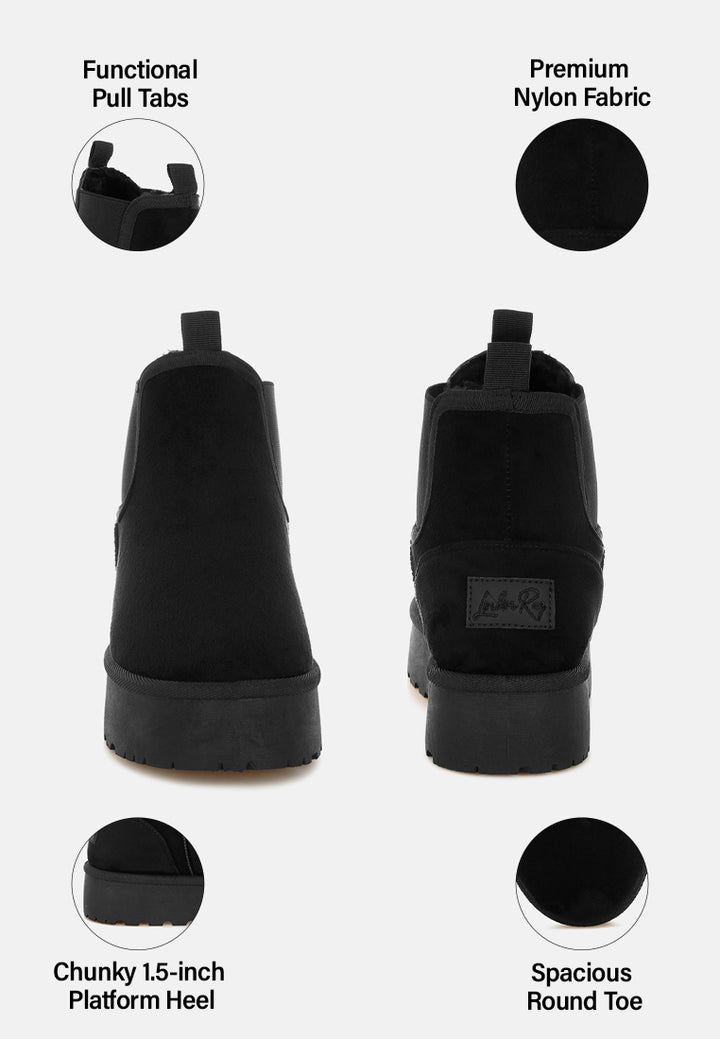 jicky chelsea ankle snow boots#color_black