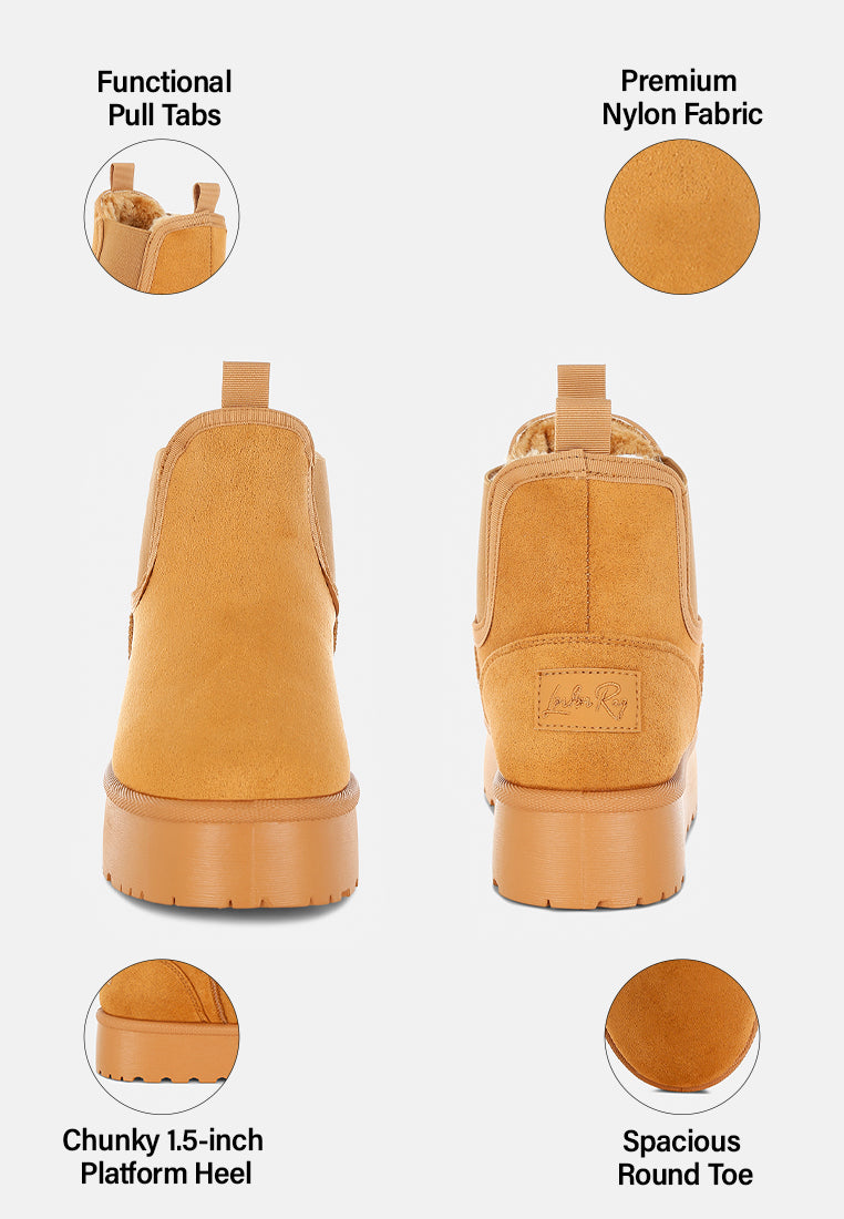 jicky chelsea ankle snow boots#color_tan