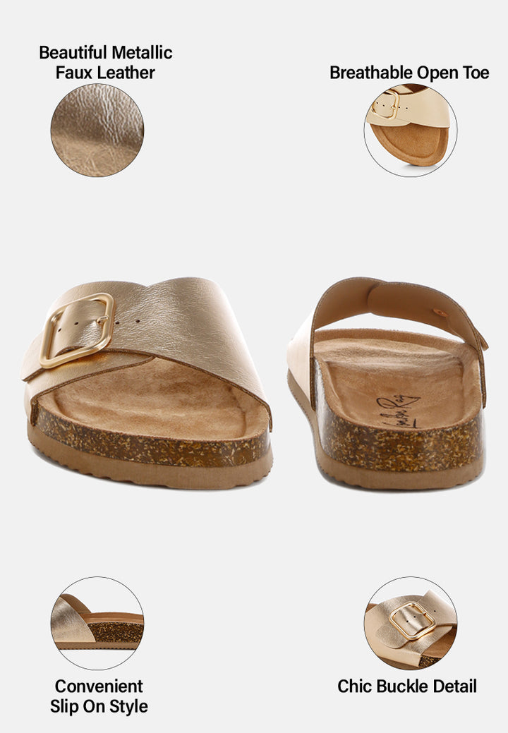 uvaria metallic slip-on sandals#color_gold-metallic-faux-leather