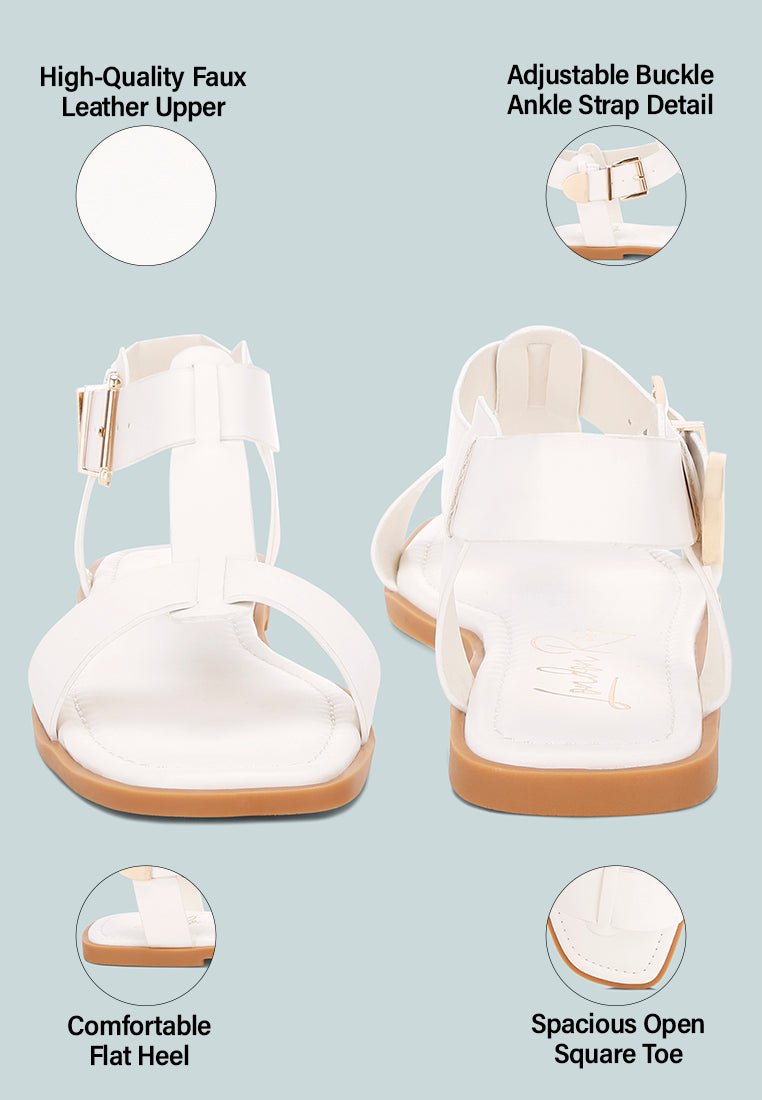 yumal buckled square toe flat sandals by motes#color_ivory