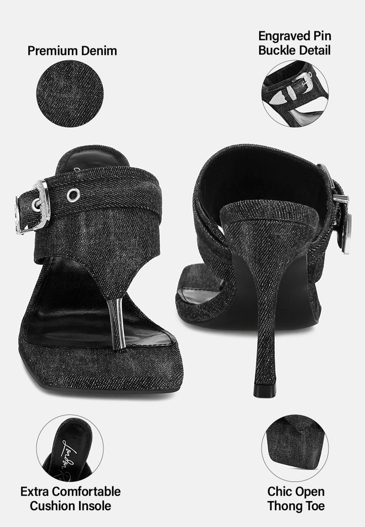 Camden Denim Slip On Sandals#color_black-denim