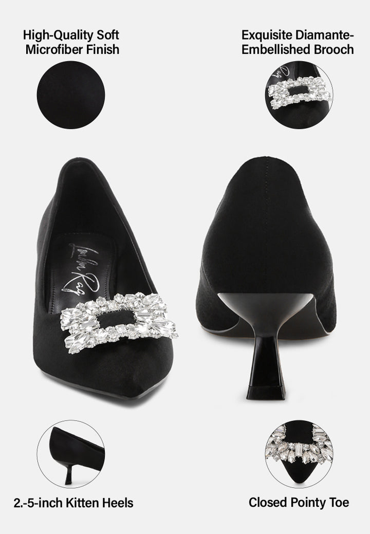 peyton brooch-embellished heel pumps#color_black-suede