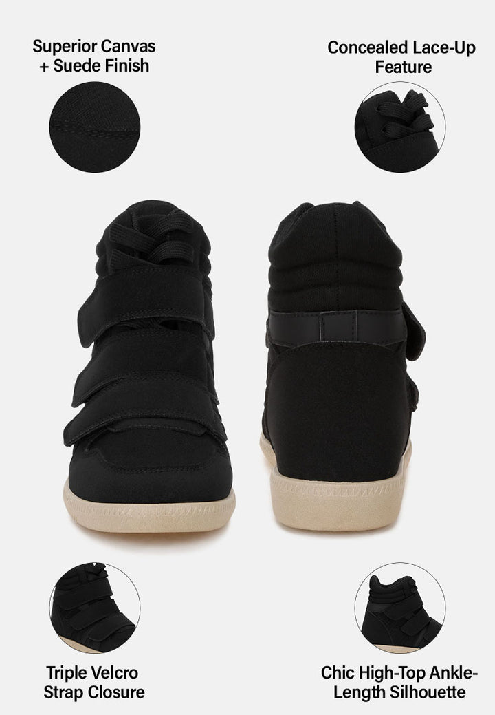 triple strap high-top sneakers by ruw#color_black
