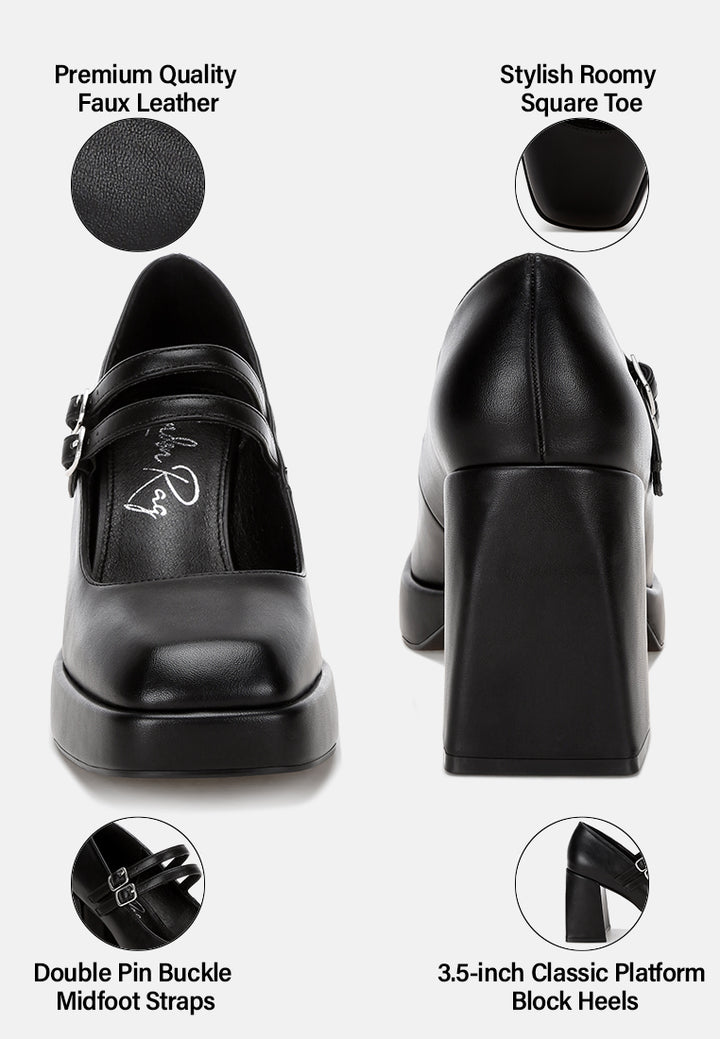 cabota dual buckle chunky heel sandals#color_black-smooth