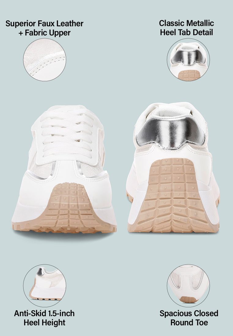 Zapatillas deportivas informales con bloques de color Squeaker#color_white