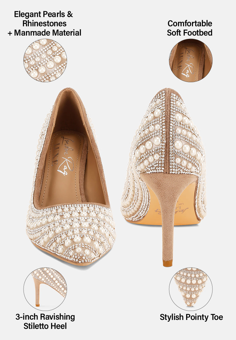 bristol stiletto heel party pumps#color_brown