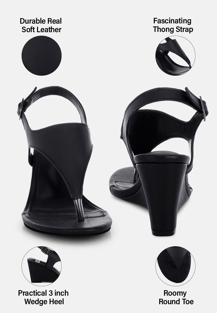 sandalias wami de piel auténtica con tacón de cuña#color_negro