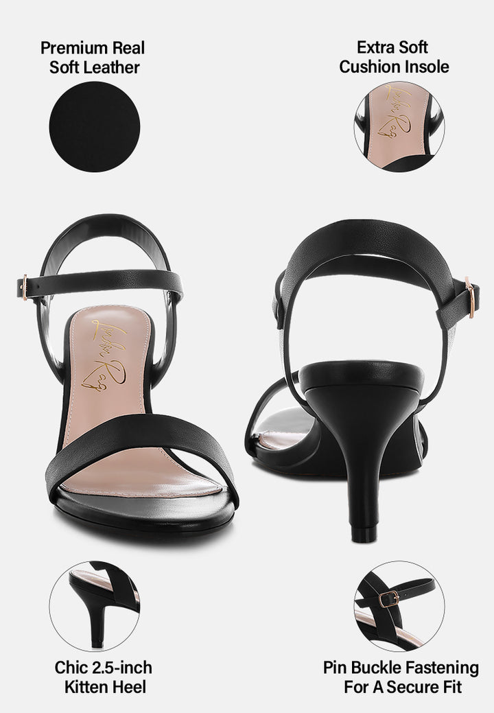 sandal tumit kucing pin gesper dengan mode#color_black