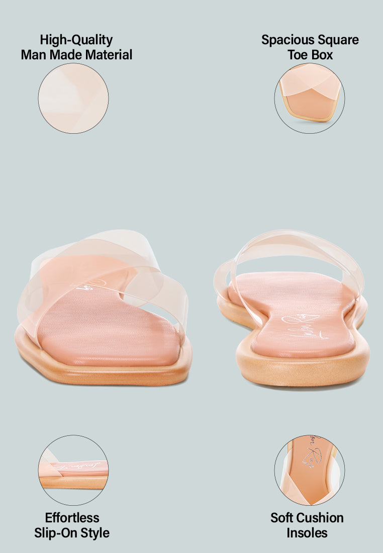 criss cross strap slip ons by ft#color_pink