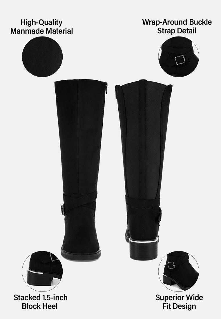 euphemia classic wide-fit long boots#color_black-suede