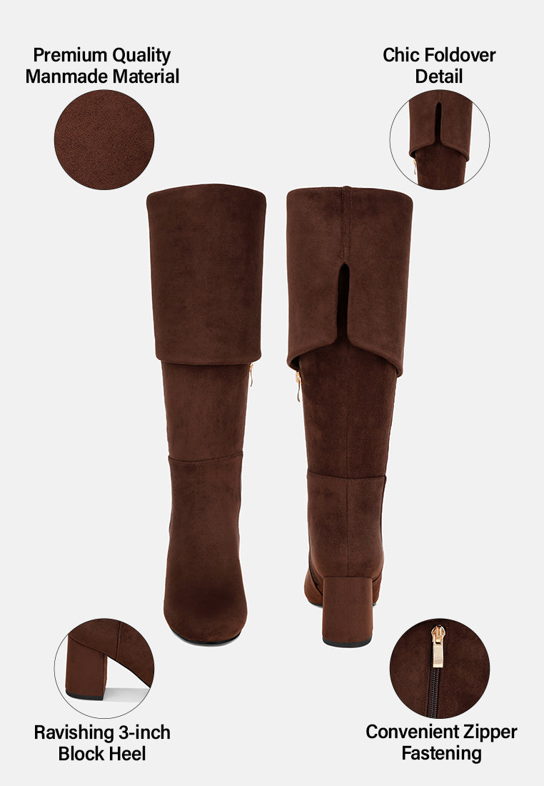 Celina Foldover Long Boots#color_brown-suede
