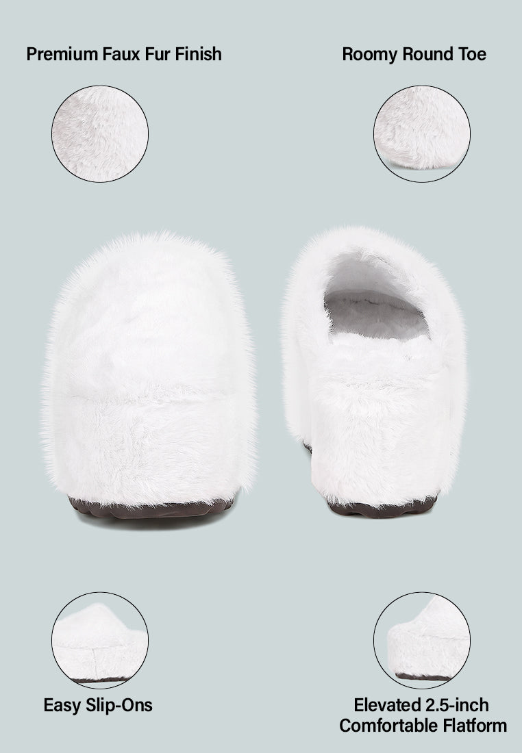 Walkwave Flatform Heel Slip Ons#color_snow-white