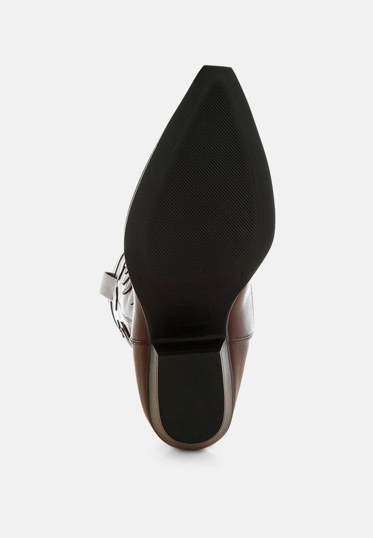 ponsies embroidered cowboy boots#color_burgundy