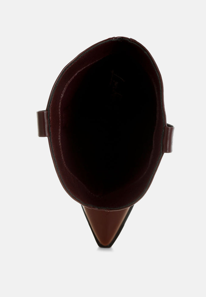 ponsies embroidered cowboy boots#color_burgundy