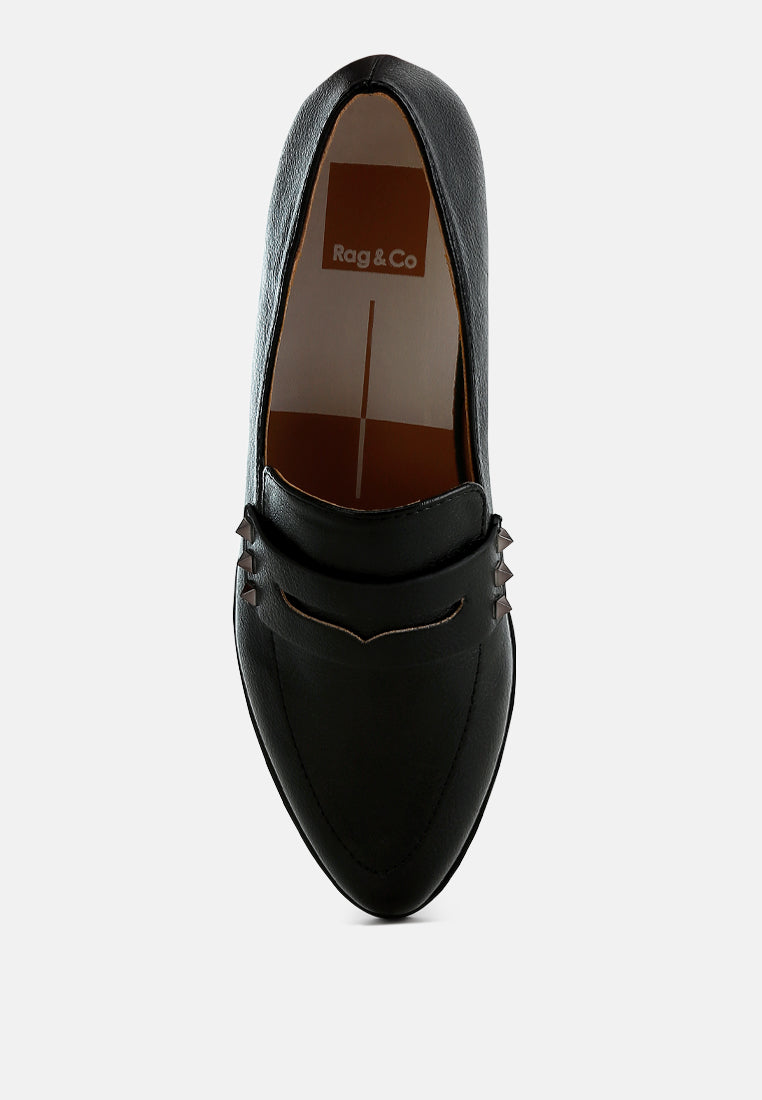 mocasines potania con tira penny metalizada
#color_black