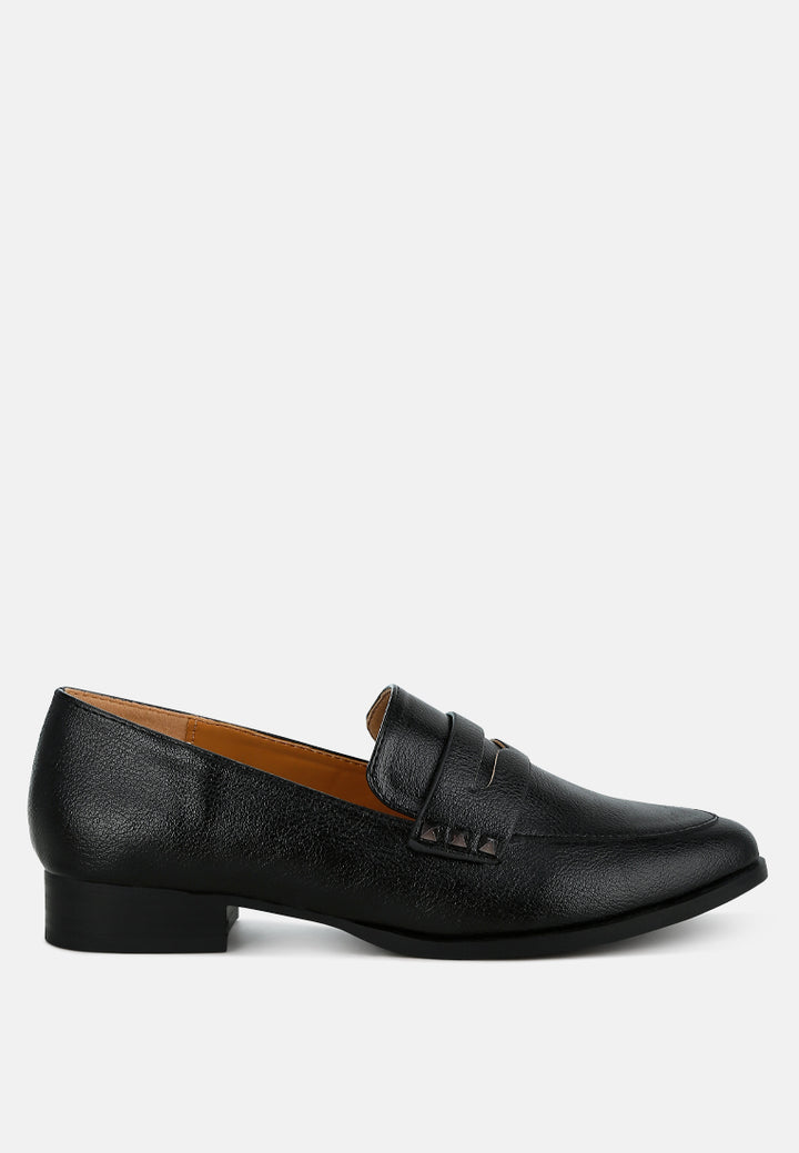 penny strap metallic loafers by ruw
#color_black