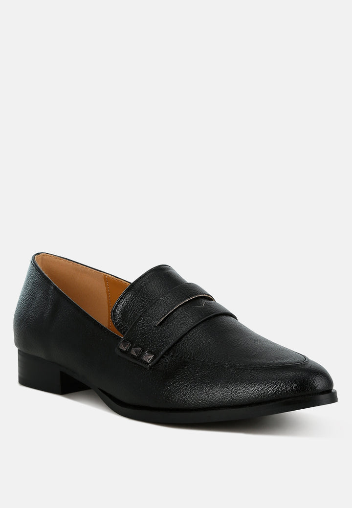 mocasines potania con tira penny metalizada
#color_black
