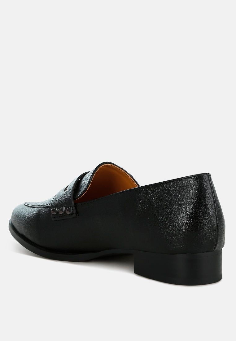 mocasines potania con tira penny metalizada
#color_black