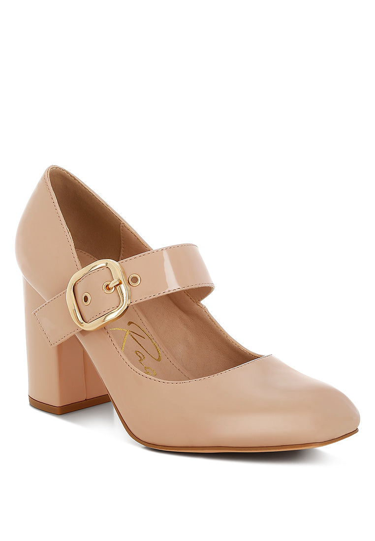 block heel mary jane sandals by ruw#color_beige