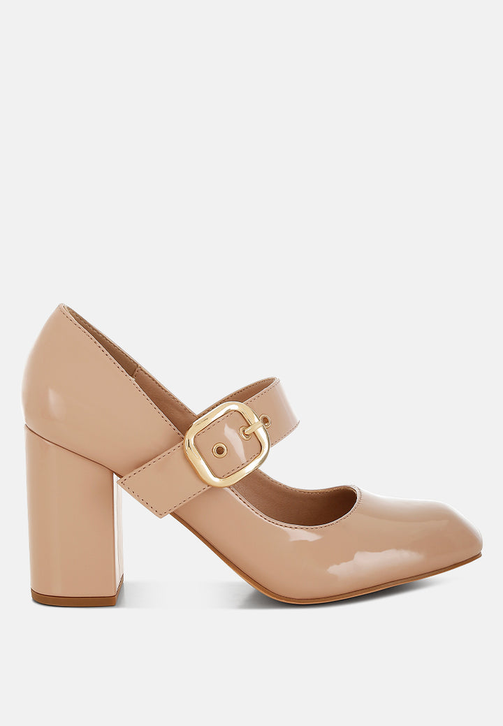 block heel mary jane sandals by mode#color_beige
