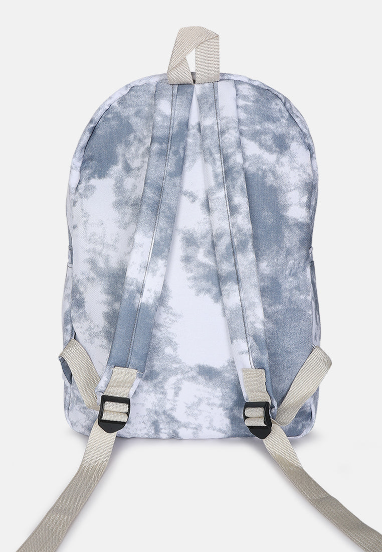 printed casual backpack#color_grey