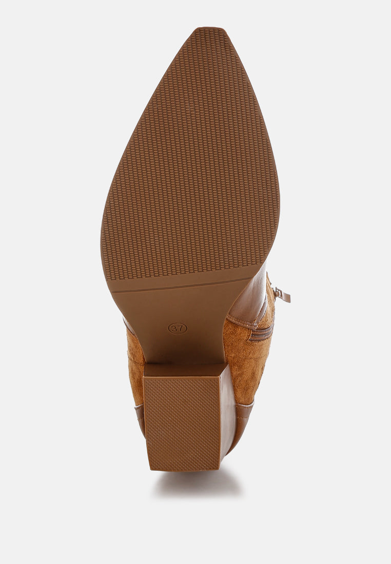prosia woven cowboy boots by ft#color_tan