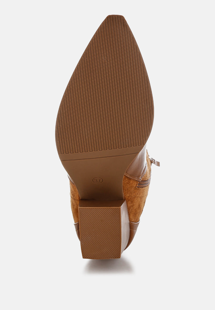prosia woven cowboy boots by ft#color_tan