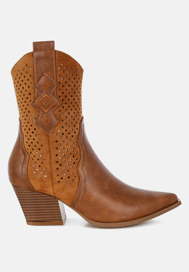 prosia woven cowboy boots by ft#color_tan