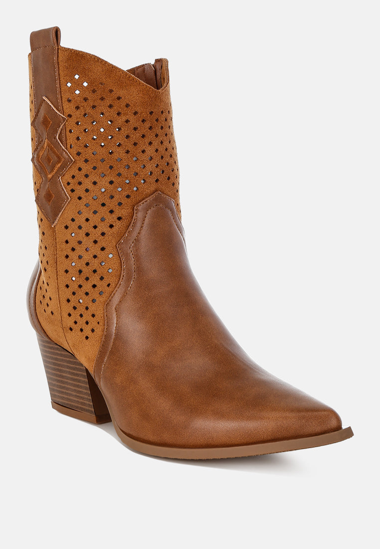 prosia woven cowboy boots by ft#color_tan