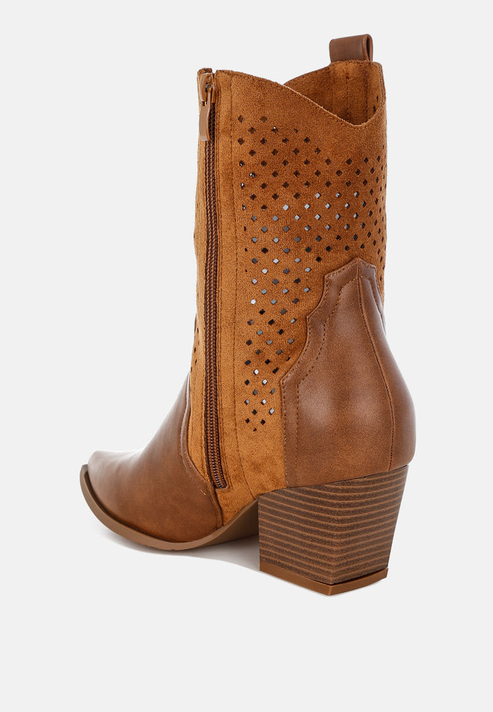prosia woven cowboy boots by ft#color_tan