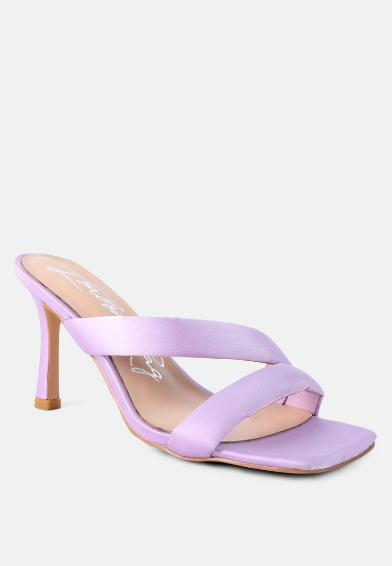 spice up cross strap heels sandals#color_purple