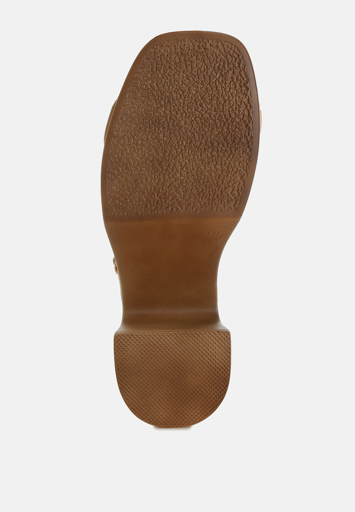 studded raffia clog sandals#color_natural