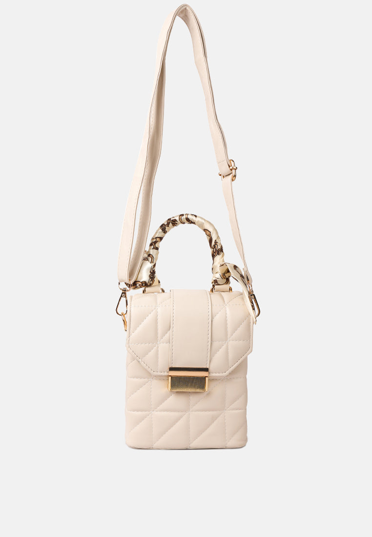 quilted faux leather bucket handbag#color_off-white