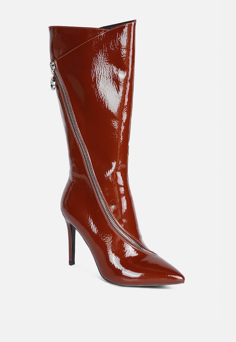 Bota de pantorrilla con cremallera tsaroh#color_Tsn