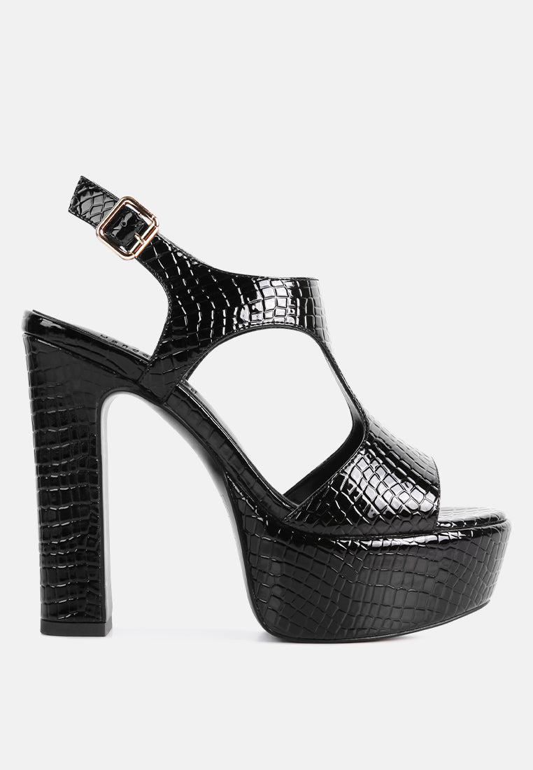 sandalias con aberturas de tacón alto croft croc#color_black
