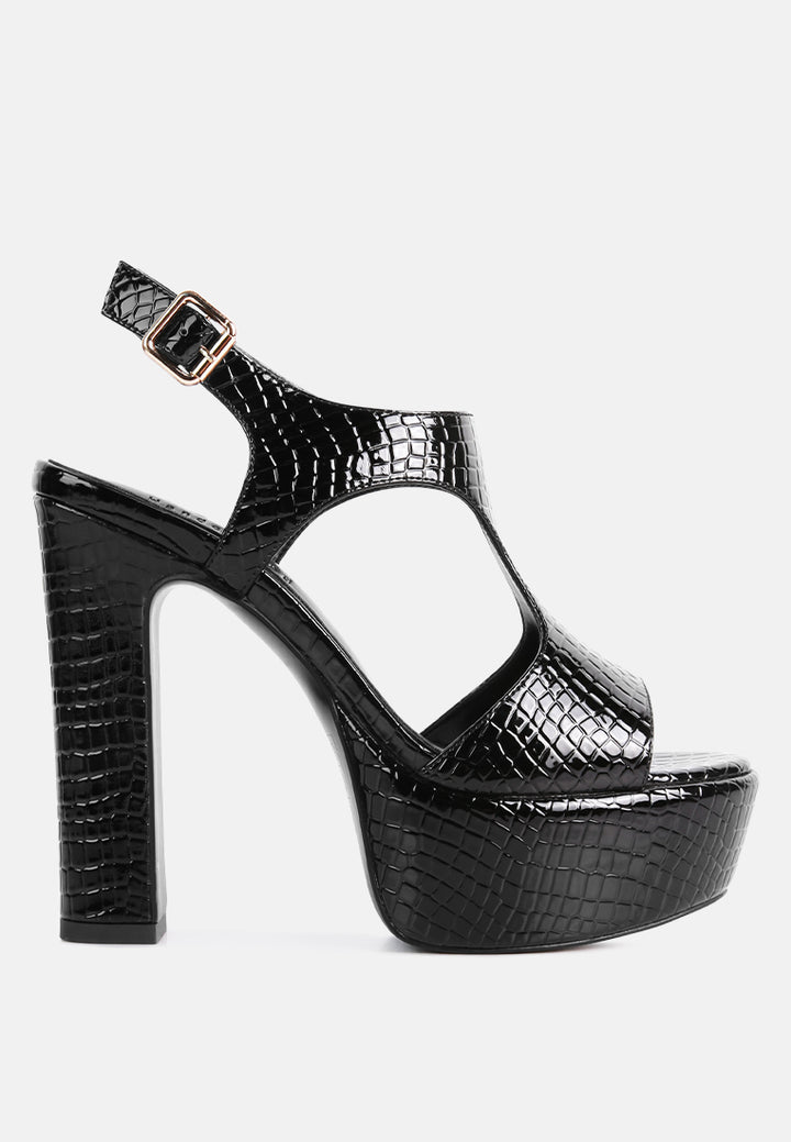 sandalias con aberturas de tacón alto croft croc#color_black