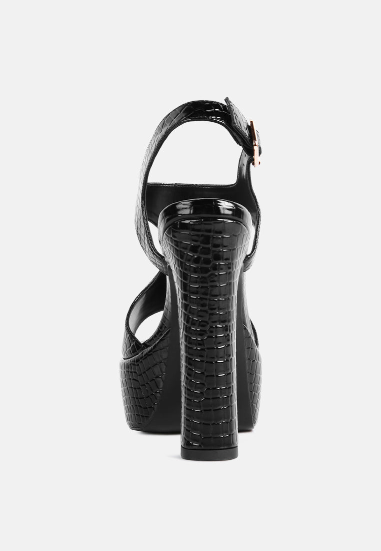 sandalias con aberturas de tacón alto croft croc#color_black