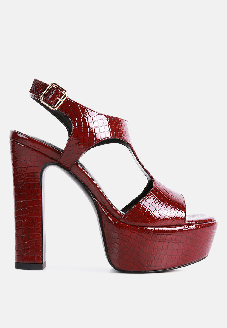 croft croc high heeled cut out sandals by ruw#color_burgundy