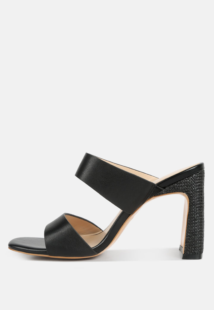 alodia Slim block heel sandals#color_black