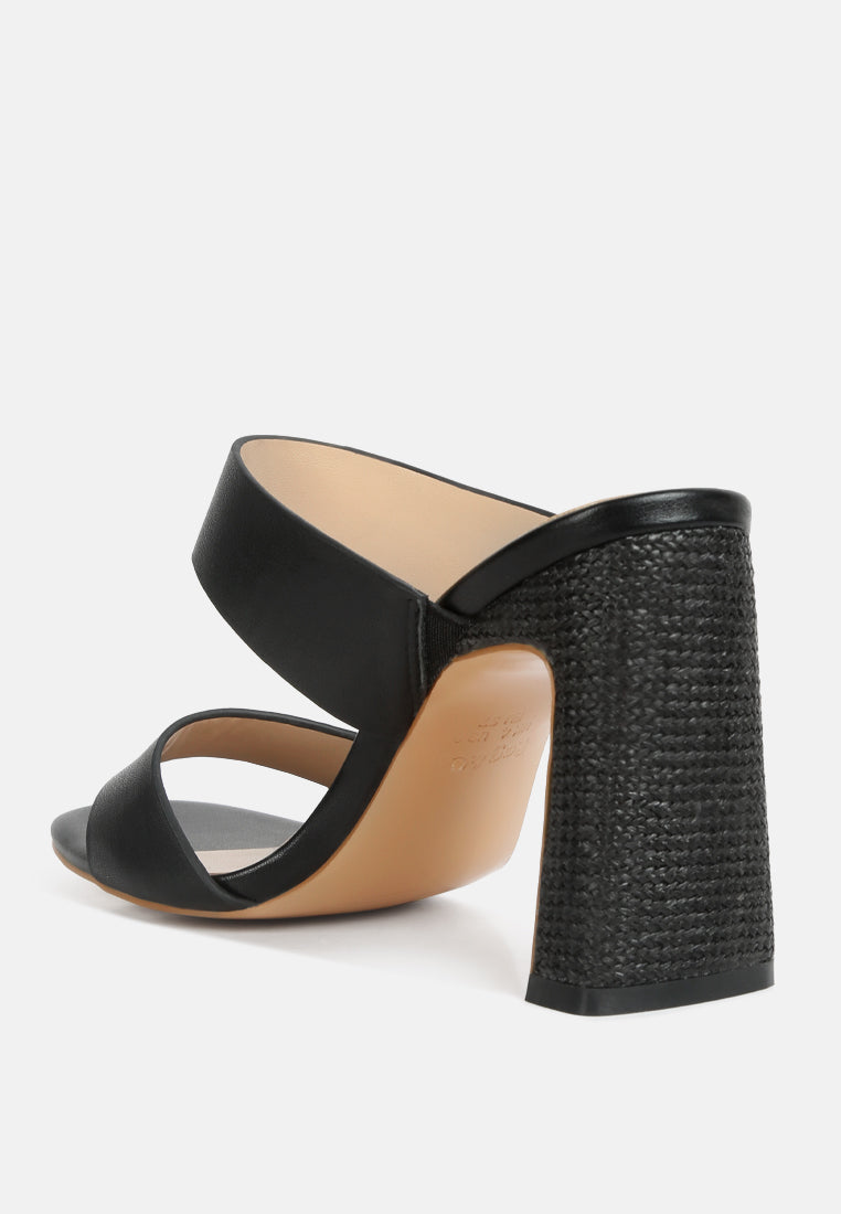 alodia Slim block heel sandals#color_black