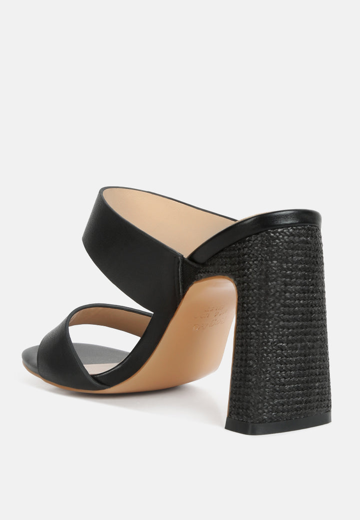alodia Slim block heel sandals#color_black