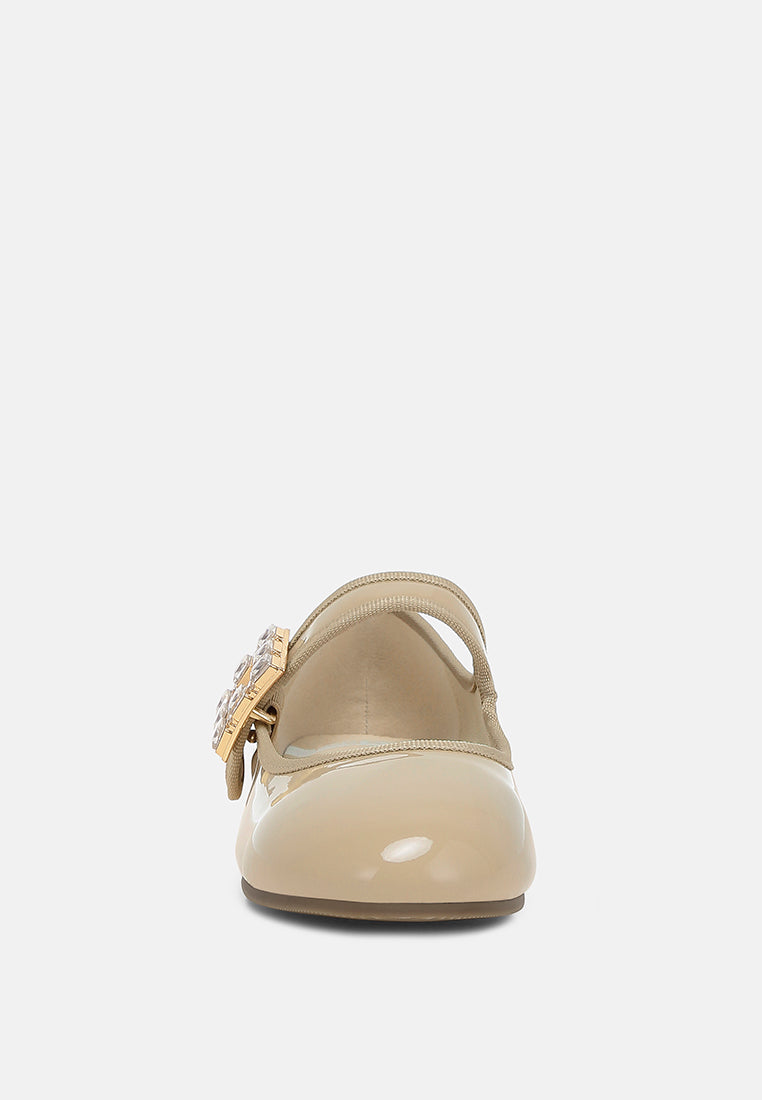 brooch mary jane sandals by rag#color_beige