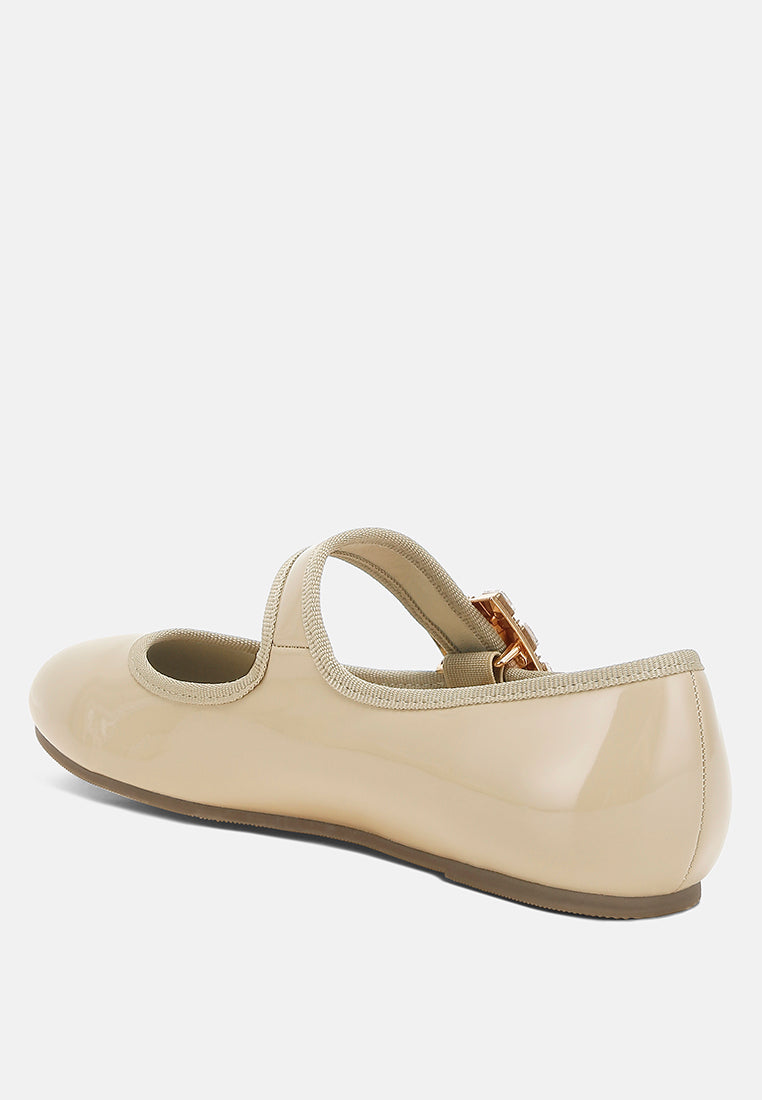 brooch mary jane sandals by rag#color_beige