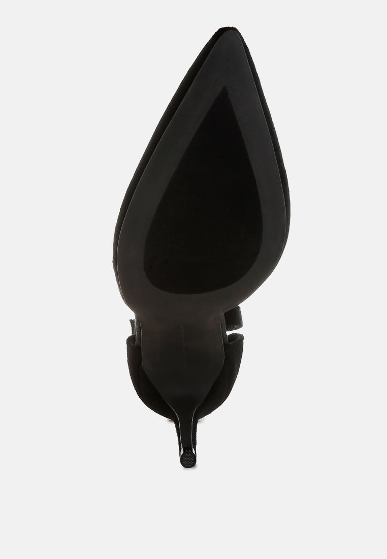 microfiber stiletto sandals by rag#color_black