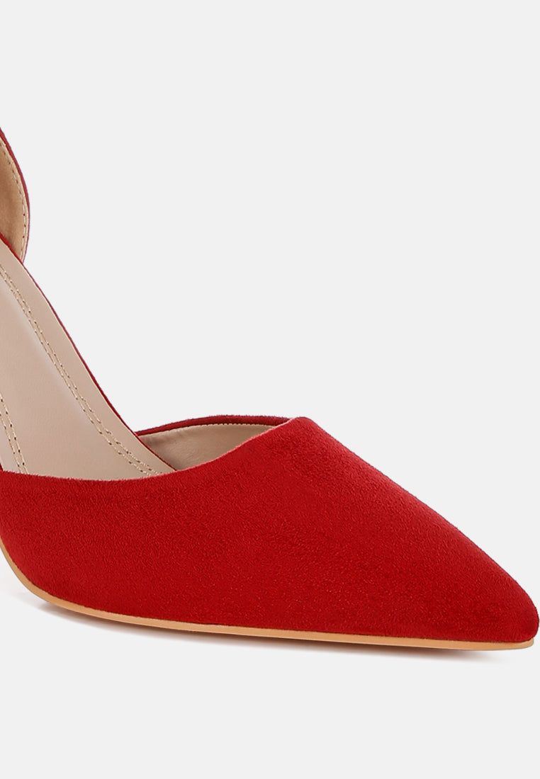 microfiber stiletto sandals by rag#color_red