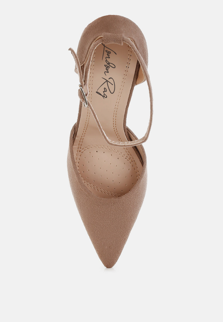 microfiber stiletto sandals by rag#color_taupe