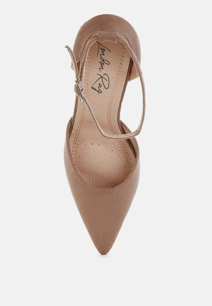 microfiber stiletto sandals by rag#color_taupe