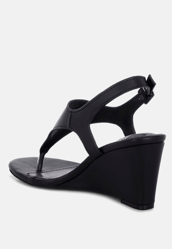 sandalias wami de piel auténtica con tacón de cuña#color_negro